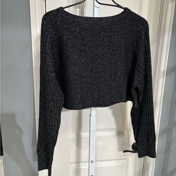 All Saints Tops - All Saints Size Medium Glitter Crop Sweater